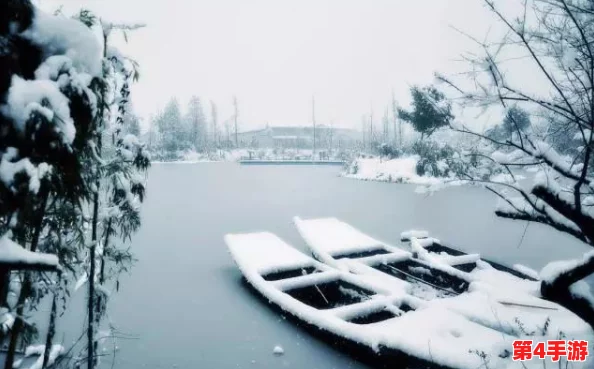 寒冷冬夜城中村相中刚回来的年轻人，温暖故事在冰雪覆盖的街道上悄然展开