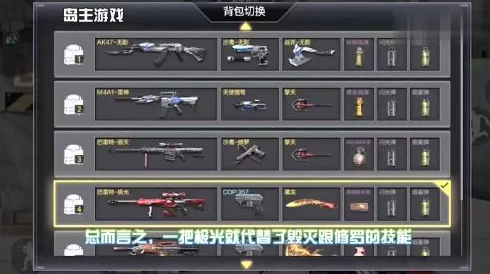 CF手游终极对决:极光与毁灭枪械性能全面对比,揭秘哪款更胜一筹? CF手游终极对决:极光与毁灭枪械性能全面对比,揭秘哪款更胜一筹?